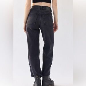Urban outfitters wide leg black jeans